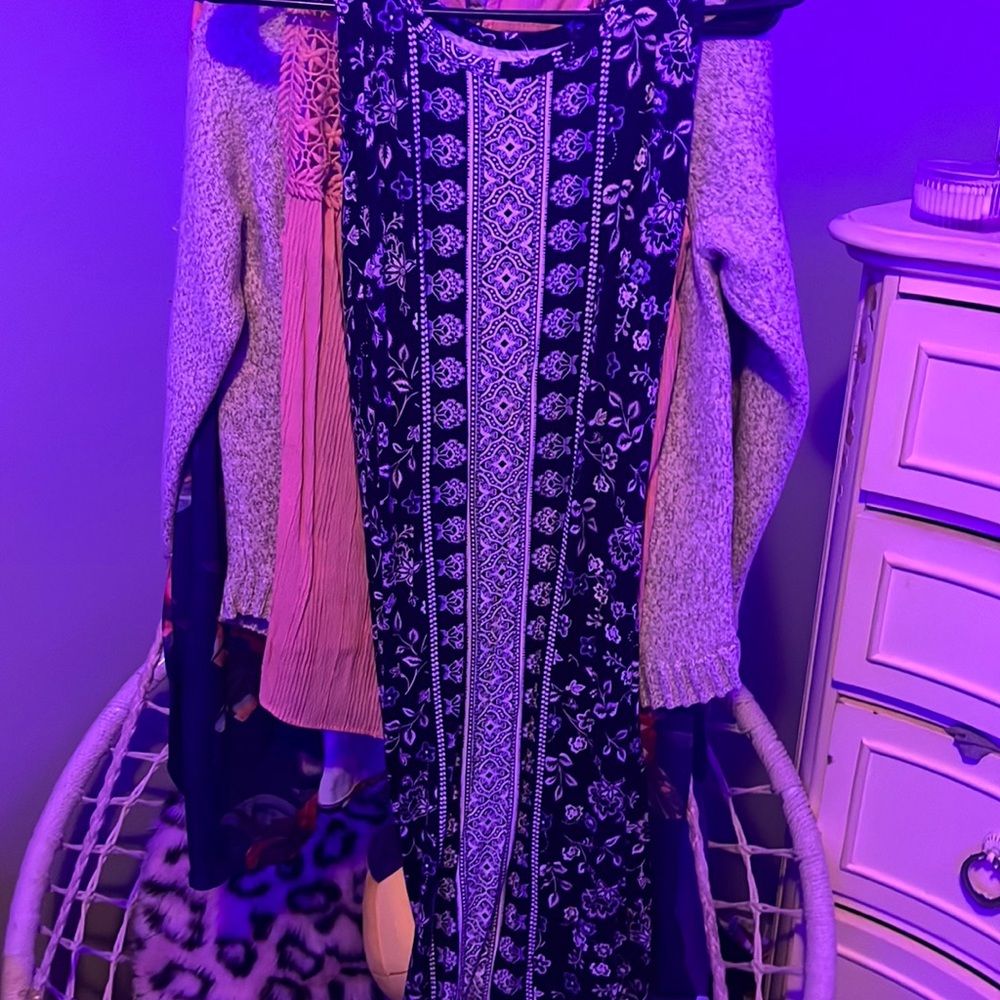 print midi dress